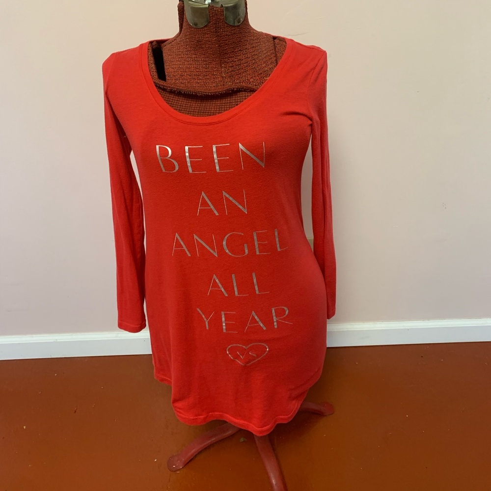 Victoria's Secret Red Been An Angel All Year Nightgown XS